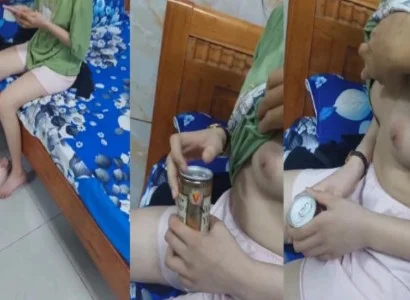 Khám em người yêu mới lớn và âu yếm trong nhà nghỉ